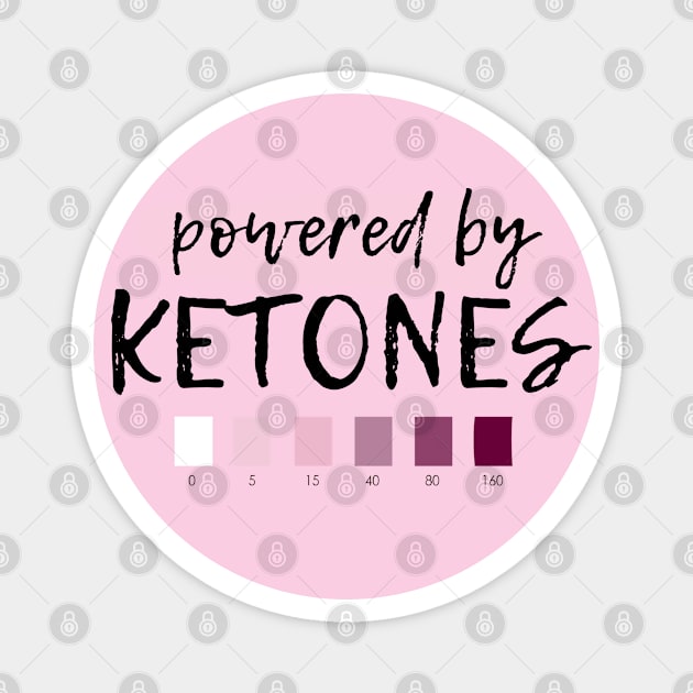 Powered by Ketones - For Keto Dieters and Keto Lifers Magnet by Graphics Gurl